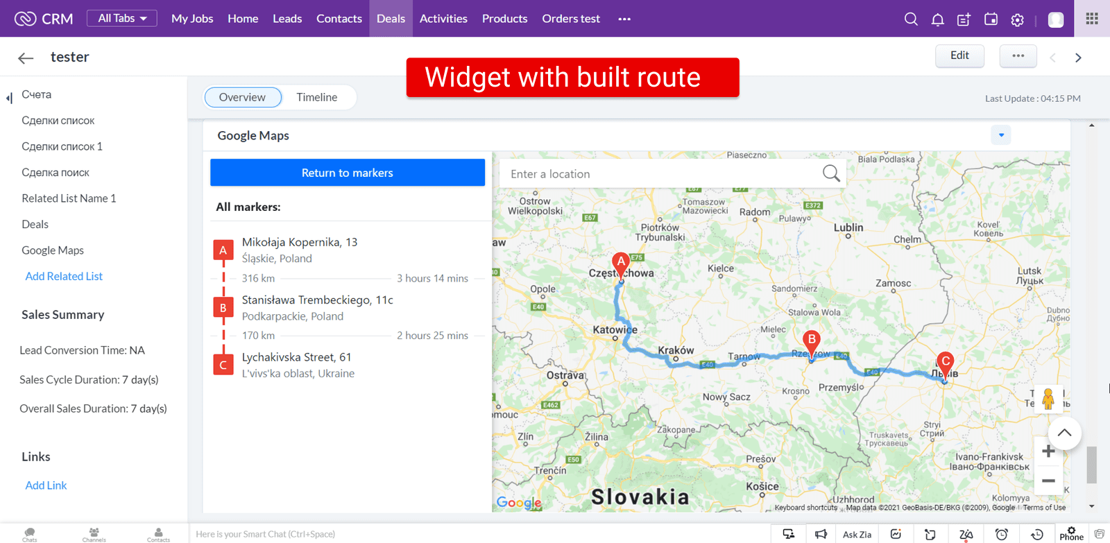 How to build a route?